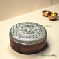SacredFig The Emblem Sheesham Wood Box with Floral Metal Lid | Wedding & Festive Gifting Box