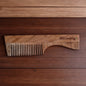 SacredFig Neem Wood Hair Comb – Rectangle Handle Design | Handcrafted for Gentle & Natural Hair Care