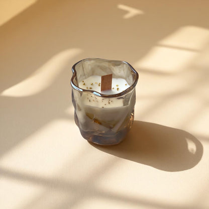 Scented Candle – Rock Glass Design | Premium Fragrance Candle | Elegant Home & Gift