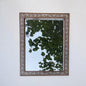 SacredFig Handcrafted Wooden Mirror – 14x18 Inch | Intricate Inlay Border | Premium Home Decor for Walls & Dressing Spaces