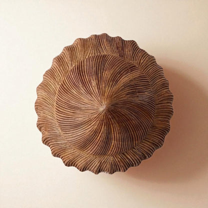 SacredFig Zen Essence Wooden Buddha Head Sculpture | 6.30 in | Handcrafted Home & Meditation Decor