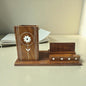 SacredFig Pen and Mobile Holder| Organizer for Desk| Inlaid Detailed Work | 7 × 3 in