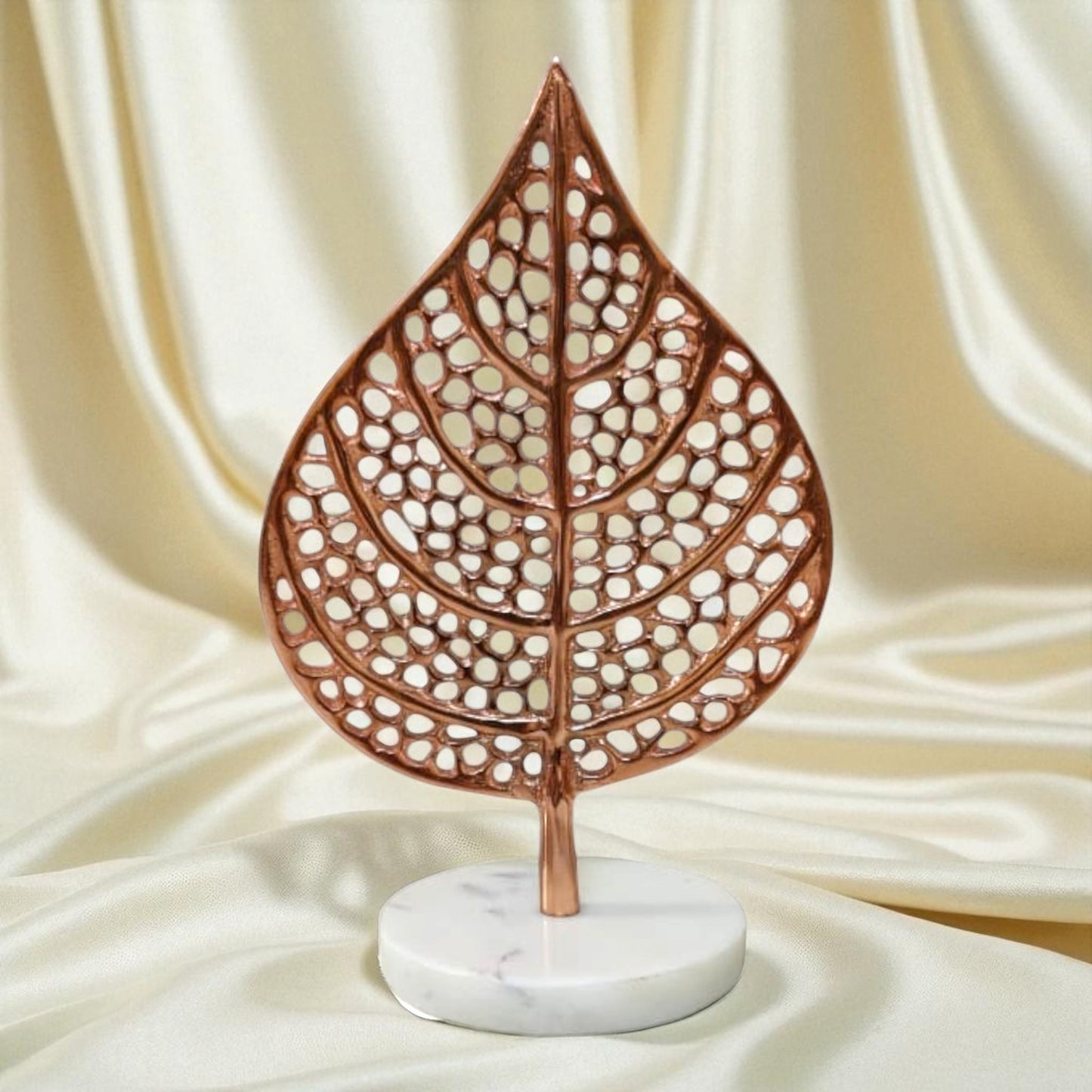 SacredFig Bronze Decorative Leaf | Elegant Accent for Table & Shelf Styling