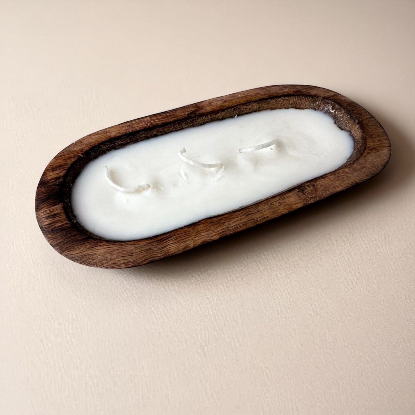 Wooden Boat Scented Candle – 3 Wick | Premium Hand-Poured Candle (8x4 in)