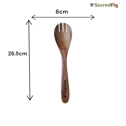 SacredFig Premium Acacia Wood Utensil Set – Set of 11 | Handcrafted Spatulas for Complete Kitchen Utility