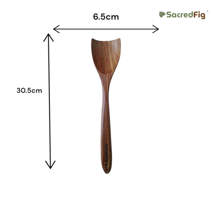 SacredFig Premium Acacia Wood Utensil Set – Set of 11 | Handcrafted Spatulas for Complete Kitchen Utility