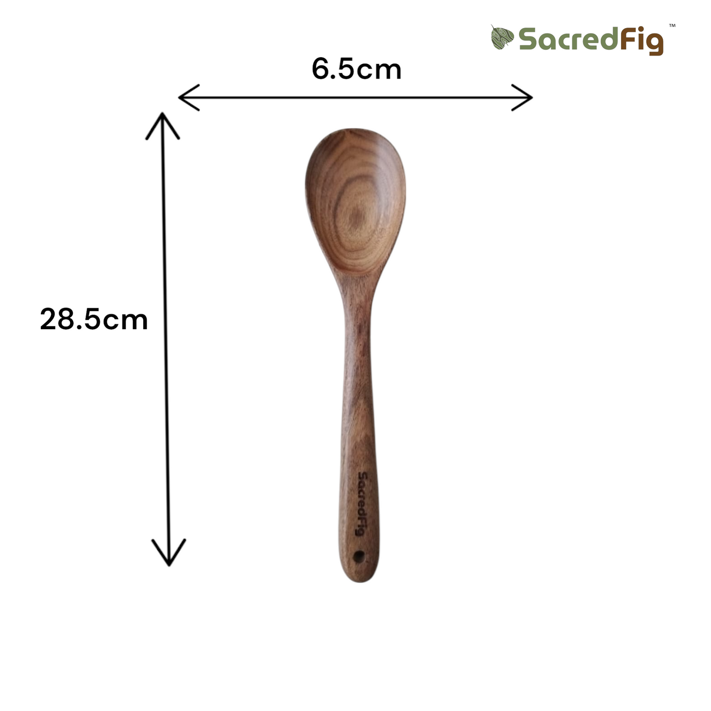 SacredFig Premium Acacia Wood Utensil Set – Set of 11 | Handcrafted Spatulas for Complete Kitchen Utility