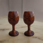 Wooden Glass in Sheesham Wood | Cup for Home & Kitchen (Set of 2)