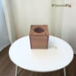 SacredFig Acacia Wood Tissue Holder Box Cubical Tissue Box | 6 x 6 In