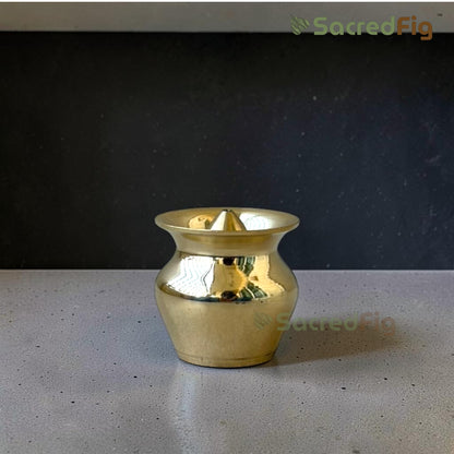 SacredFig Veda Brass Agarbatti Stand | Incense holder | 1.7 In. (h)
