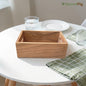 SacredFig Acacia Wood Coffee Serving  Tray & Organizer | Multipurpose Rectangular Tray (8x5 in)