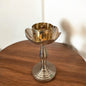 Brass Candle Stand in Flower and Star Design | 7 × 3 in