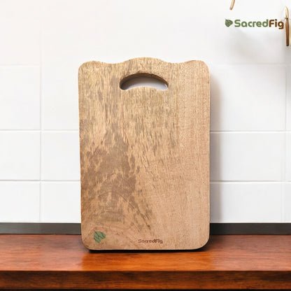 SacredFig Chopping Board| Mango Wood Cutting Board | 12 × 8 in