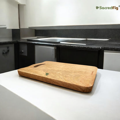 SacredFig Chopping Board| Mango Wood Cutting Board | 12 × 8 in