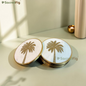 SacredFig Palm Marble Coaster