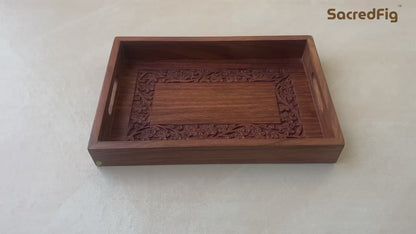 SacredFig Acacia Wood Chopping Board | High quality solid wood Cutting Board | S 16 in | L 19 in