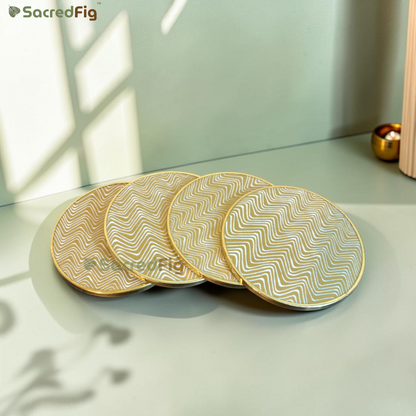 SacredFig Rhythm Marble Coaster