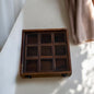 Sheesham Wood Masala Box Large 10x10 in | Removable 9 compartments | Handcrafted Large Wooden Spice Box