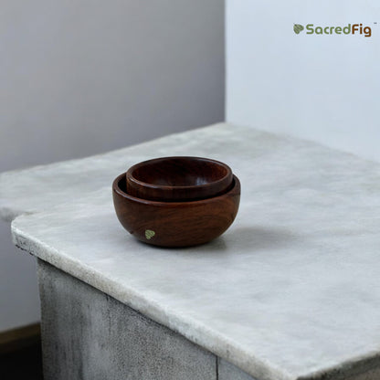 SacredFig Sheesham Bowl| Premium Wooden Bowl| Serving Bowl | S, M Sizes