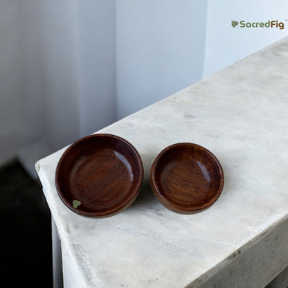 SacredFig Sheesham Bowl| Premium Wooden Bowl| Serving Bowl | S, M Sizes