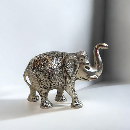 Decorative Elephant with Fine Carvings | Perfect for Gifting & Home Decor | 5 in
