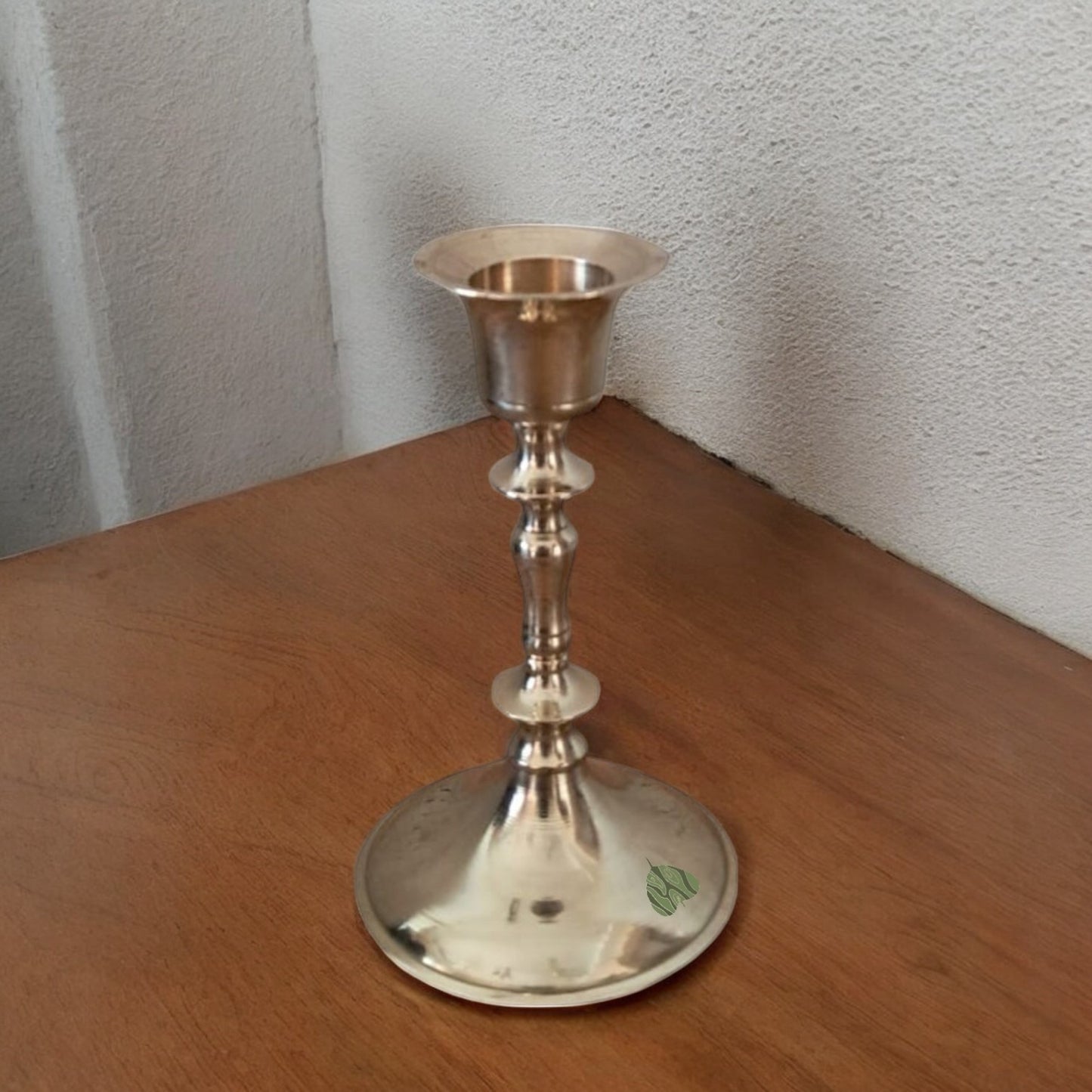 Brass Candle Holder, Traditional Design | 3.5 in
