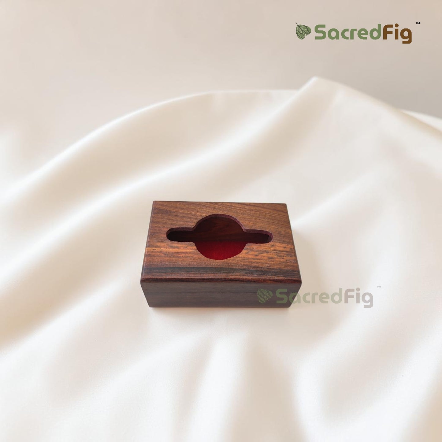 Sheesham Wood Tissue Box Holder – Minimalist Wooden Tissue Box Cover for Home, Office & Car