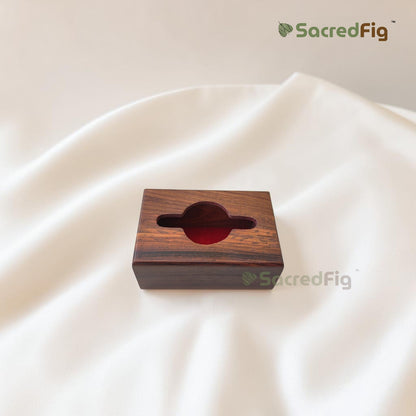 Sheesham Wood Tissue Box Holder – Minimalist Wooden Tissue Box Cover for Home, Office & Car