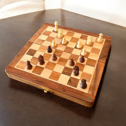 SacredFig Wooden Chess with Magnetic Board | S, M, L sizes