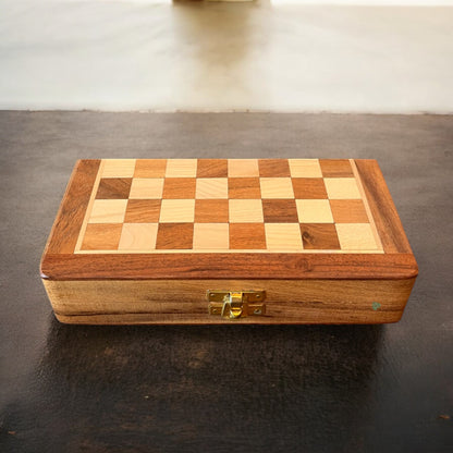 SacredFig Wooden Chess with Magnetic Board | S, M, L sizes